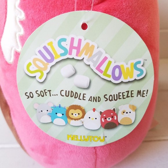 Squishmallows  Cici the Red Panda 8" Red Brown Belly 8", KellyToy with Round Tag - Picture 6 of 10